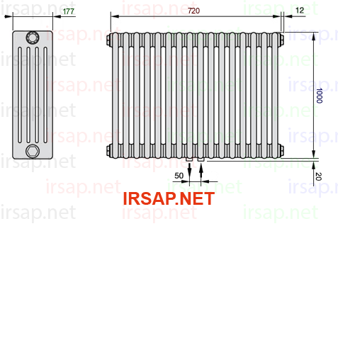 Радиатор IRSAP Tesi 51000/16 T50 CL 01